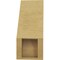 Ekena Millwork 5-inch W x 8-inch D x 12-inch H Burlington Rough Cedar Woodgrain TimberThane Knee Brace, Primed BRCUR05X08X12BURRCPR - alternate 3